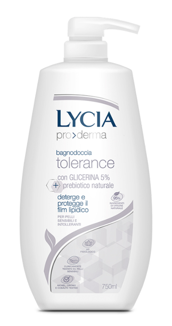 LYCIA PRODERMA BAGNODOCCIA TOLERANCE 750 ML - FarmaLucia