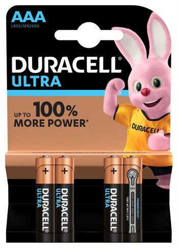 DURACELL ULTRA AAA B4 MN2400 RFT 10 PEZZI - FarmaLucia