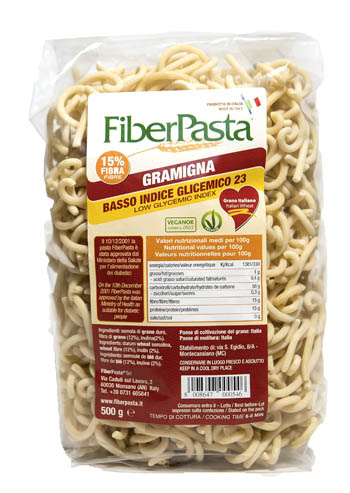 FIBERPASTA GRAMIGNA BASSO INDICE GLICEMICO 500 G - FarmaLucia
