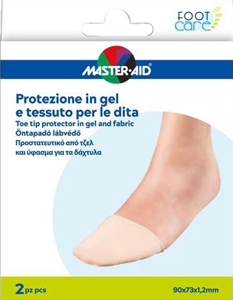 PROTEZIONE IN GEL E TESSUTO MASTER-AID FOOTCARE PUNTA DEI PIEDI 2 PEZZI C16 - FarmaLucia