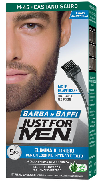 JUST FOR MEN BARBA & BAFFI M45 CASTANO SCURO 51 G - FarmaLucia