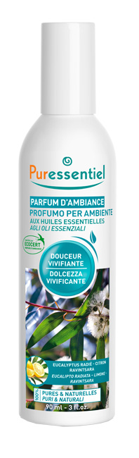 PURESSENTIEL PROFUMO AMBIENTE DOLCEZZA VIVIFICANTE ECOCERT 90 ML - FarmaLucia