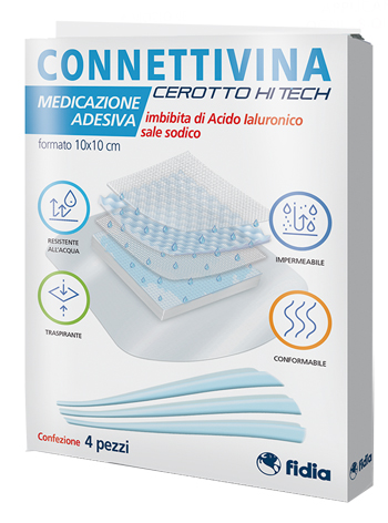 CEROTTO CONNETTIVINA HITECH 10 X 10 CM 4 PEZZI - FarmaLucia