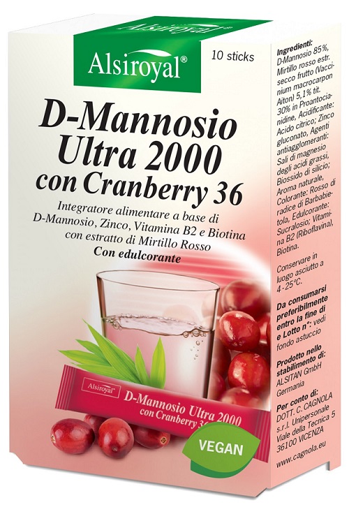 D MANNOSIO ULTRA 2000 CRANBERRY 10 STICK - FarmaLucia