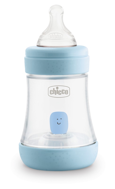 CHICCO BIBERON PERFECT 5 BOY 150 ML IN SILICONE 1 FORO - FarmaLucia