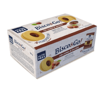 NUTRIFREE BISCO&GO CON CREMA DI NOCCIOLE 4X40 G - FarmaLucia