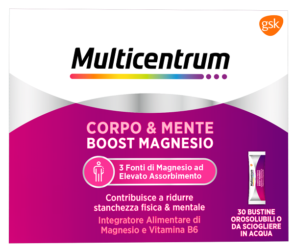 MULTICENTRUM BOOST MAGNESIO 30 BUSTINE - FarmaLucia
