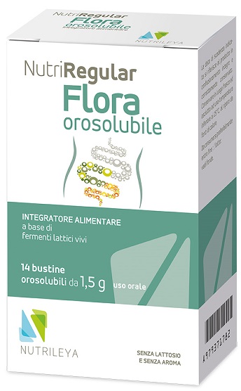 NUTRIREGULAR FLORA 14 BUSTINE OROSOLUBILI - FarmaLucia