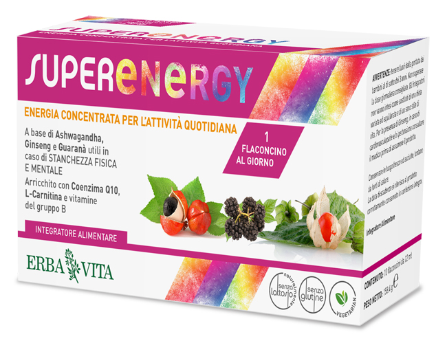 SUPER ENERGY 10 FLACONCINI DA 12 ML - FarmaLucia