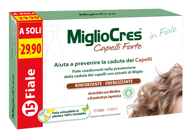 MIGLIOCRES FORTE 15 FIALE TRATTAMENTO DERMOCOSMETICO - FarmaLucia