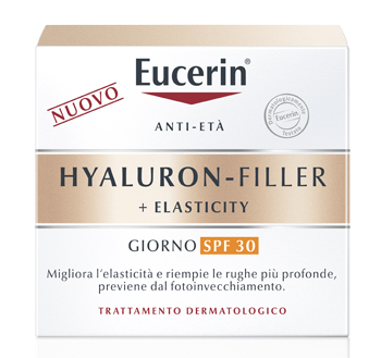 EUCERIN HYALURON-FILLER + ELASTICITY CREMA GIORNO SPF30 50 ML - FarmaLucia