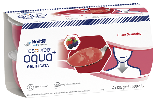RESOURCE AQUA ACQUA GELIFICATA+GRENADA CUP 6 4X125 G - FarmaLucia