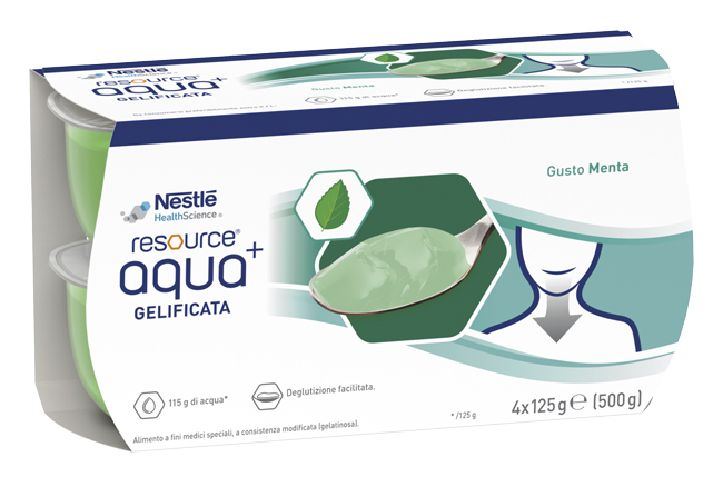 RESOURCE AQUA ACQUA GELIFICATA+MINT CUP 6 4X125 G - FarmaLucia
