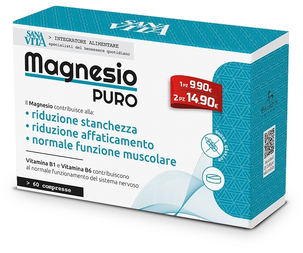 SANAVITA MAGNESIO PURO 60 COMPRESSE - FarmaLucia
