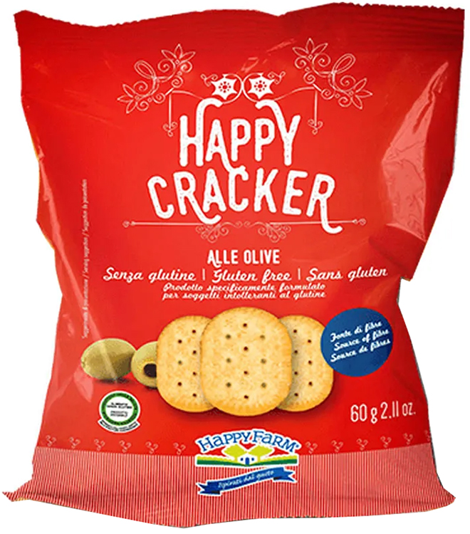 HAPPY FARM CRACKER OLIVE 60 G - FarmaLucia