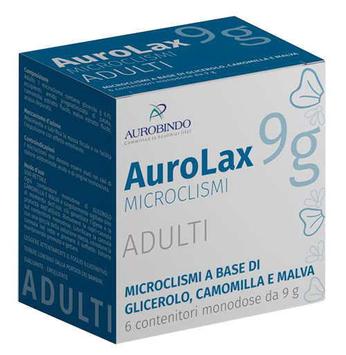 MICROCLISMI PER ADULTI AUROLAX 6 CONTENITORI 9 G - Nessun limite di pezzi in acquisto - FarmaLucia
