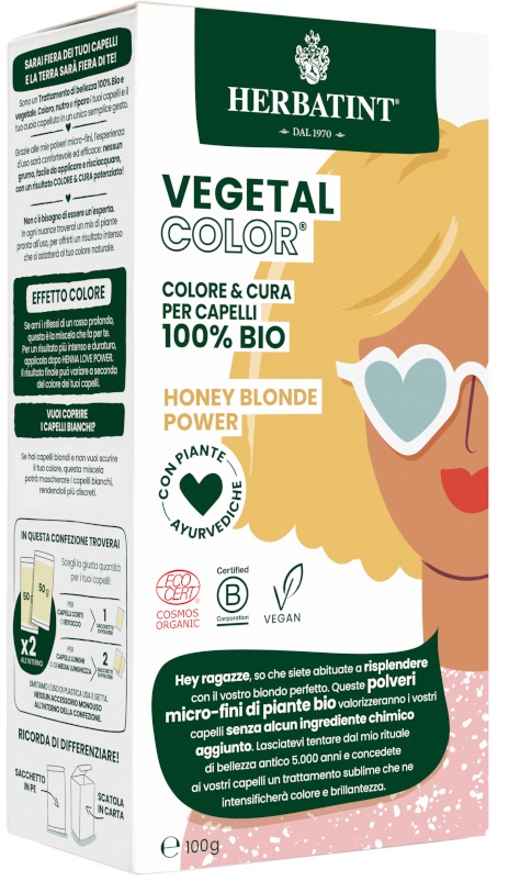 HERBATINT VEGETAL COLOR HONEY BLOND POWER ITA 100 G - FarmaLucia