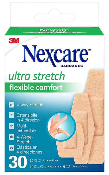 CEROTTO PREPARATO NEXCARE COMFORT 360 GRADI N1130ASD04 ASSORTITI 3 MISURE 14 CEROTTI 22X57MM + 6 CEROTTI 23X28MM + 10 CEROTTI 28X76MM - FarmaLucia
