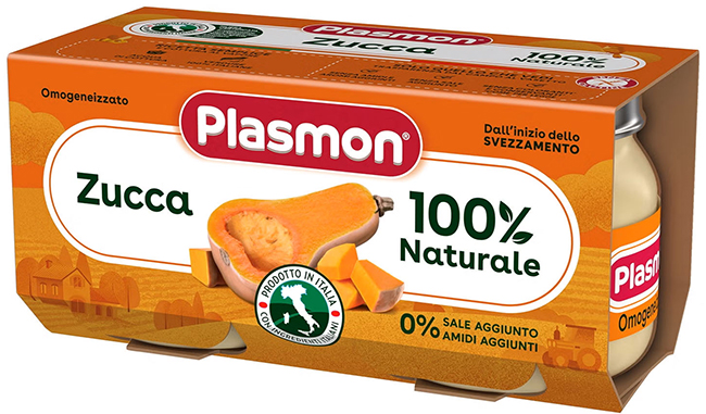 PLASMON OMOGENEIZZATO ZUCCA 2 X 80 G - FarmaLucia