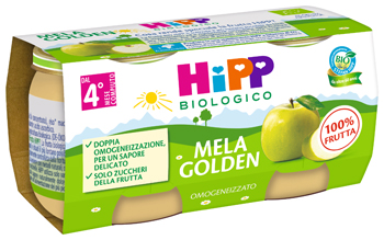 HIPP BIO OMOGENEIZZATO MELA GOLDEN 2 X 80 G - FarmaLucia