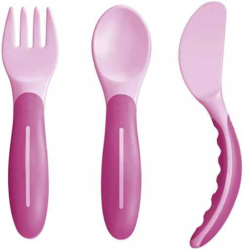 6AM BABYS CUTLERY 6+ FEMMINA - FarmaLucia