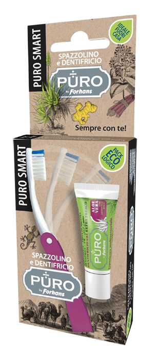 PURO SMART SPAZZOLINO + DENTIFRICIO PURO ALOE 12 ML - FarmaLucia