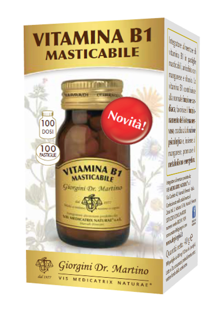VITAMINA B1 MASTICABILE 100 PASTIGLIE - FarmaLucia