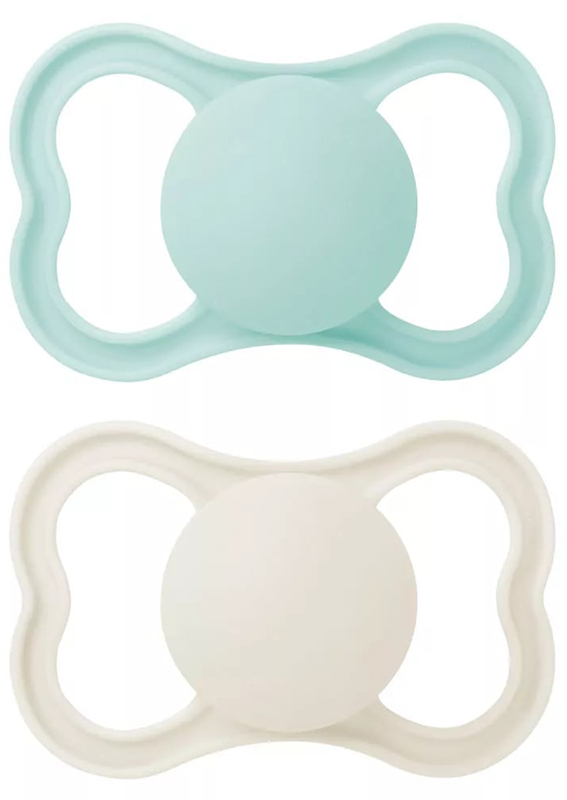 MAM AIR SUCCHIETTO 16+ MESI SILICONE NEUTRO 2 PEZZI - FarmaLucia