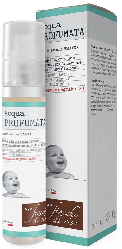 FIOCCHI DI RISO ACQUA PROFUMATA RINFRESCANTE TALCO 50 ML - FarmaLucia