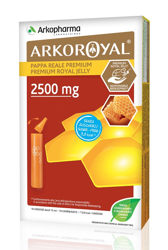 ARKOROYAL PAPPA REALE 2500 MG SENZA ZUCCHERO 10 FIALE - FarmaLucia