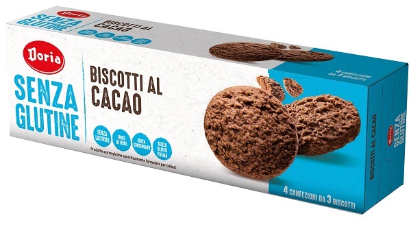 DORIA BISCOTTI CACAO 4X37,5 G - FarmaLucia