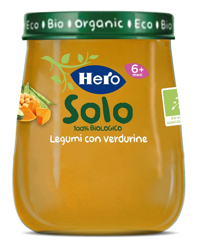 HERO BABY SOLO OMOGENEIZZATO LEGUMI VERDURE 120 G - FarmaLucia