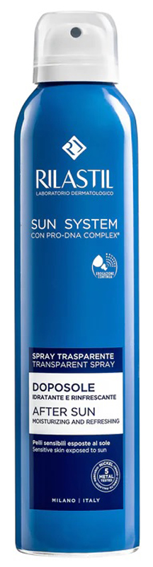 RILASTIL SUN SYSTEM DOPOSOLE SPRAY TRASPARENTE DOPOSOLE IDRATANTE E RINFRESCANTE 200 ML - FarmaLucia