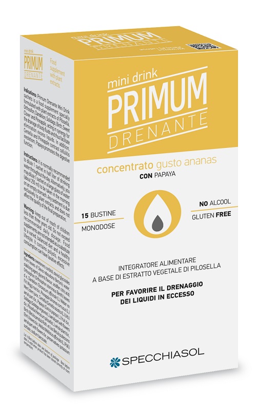 PRIMUM DRENANTE MINIDRINK ANANAS 15 STICK DA 10 ML - FarmaLucia