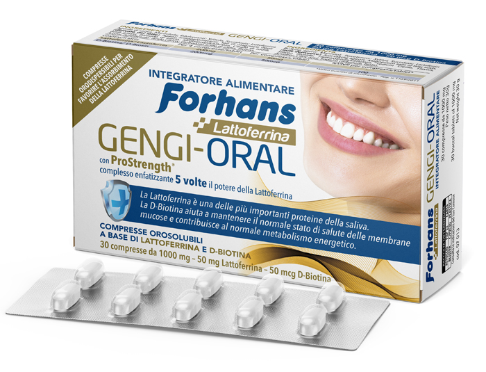 FORHANS LATTOFERRINA GENGI ORAL 30 COMPRESSE - FarmaLucia