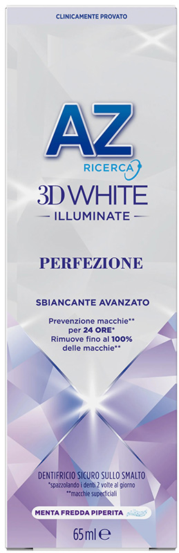AZ 3D WHITE ILLUMINANTE PERFEZIONE SBIANCANTE AVANZATO DENTIFRICIO 50 ML - FarmaLucia