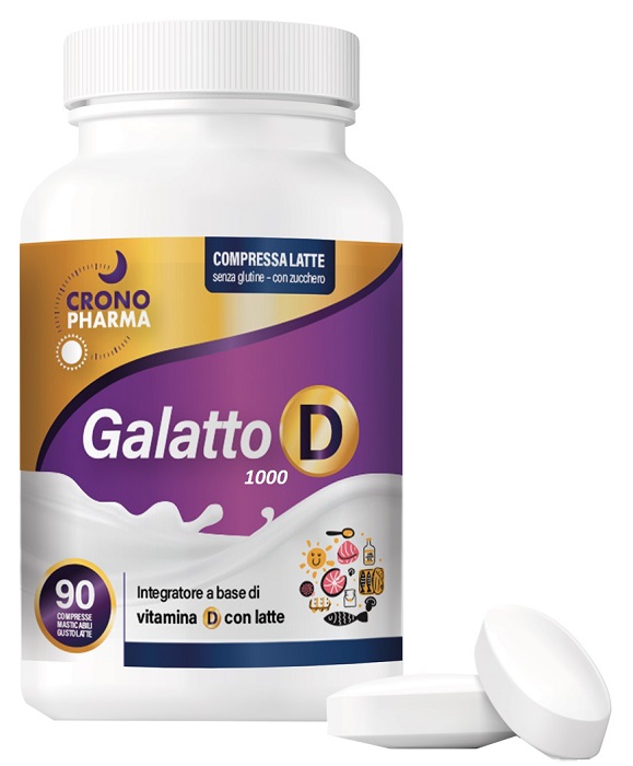 GALATTO D 1000 90 COMPRESSE MASTICABILI GUSTO LATTE - FarmaLucia