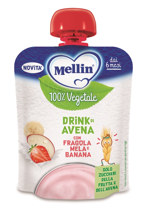 MELLIN POUCH AVENA MELA FRAGOLA BANANA 90 G - FarmaLucia
