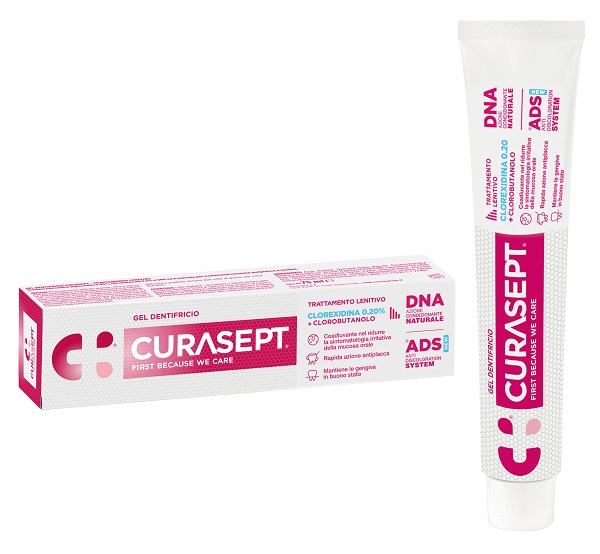 CURASEPT GEL DENTIFRICIO ADS DNA TRATTAMENTO LENITIVO 75 ML - FarmaLucia