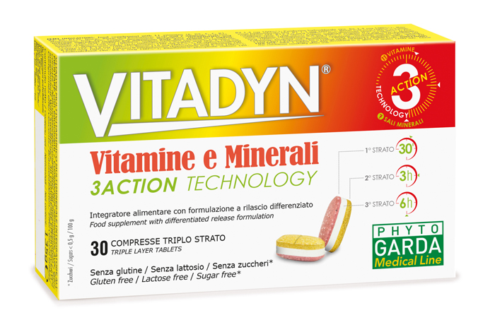 VITADYN VITAMINE/MINERALI 30 COMPRESSE RILASCIO DIFFERENZIATO - FarmaLucia