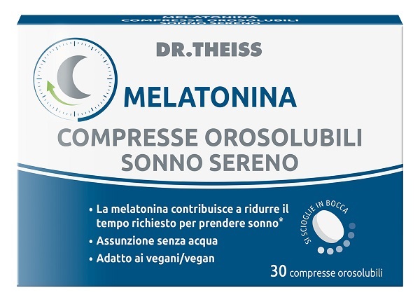 THEISS MELATONINA SONNO SERENO 30 COMPRESSE OROSOLUBILI - FarmaLucia