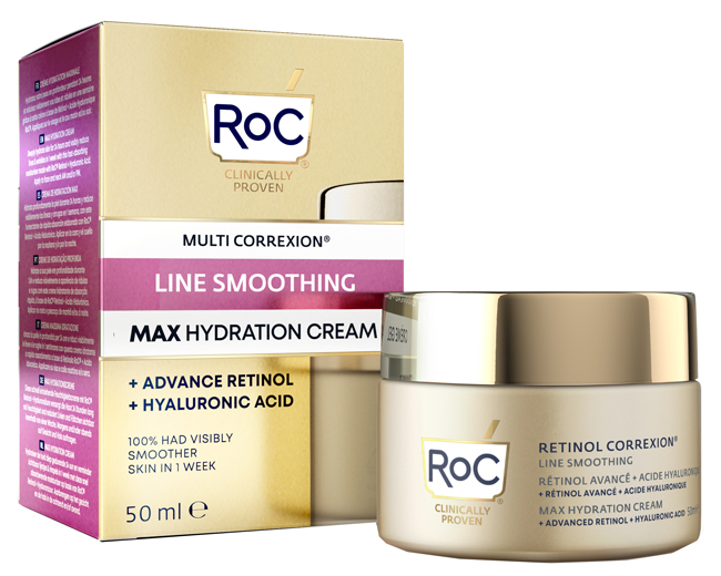 ROC RETINOL CORREXION LINE SMOOTHING CREMA VISO 50 ML - FarmaLucia