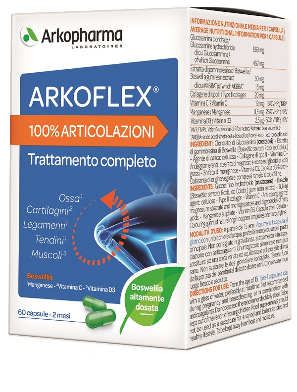 ARKOFLEX 100% ARTICOLAZIONI 60 CAPSULE - FarmaLucia