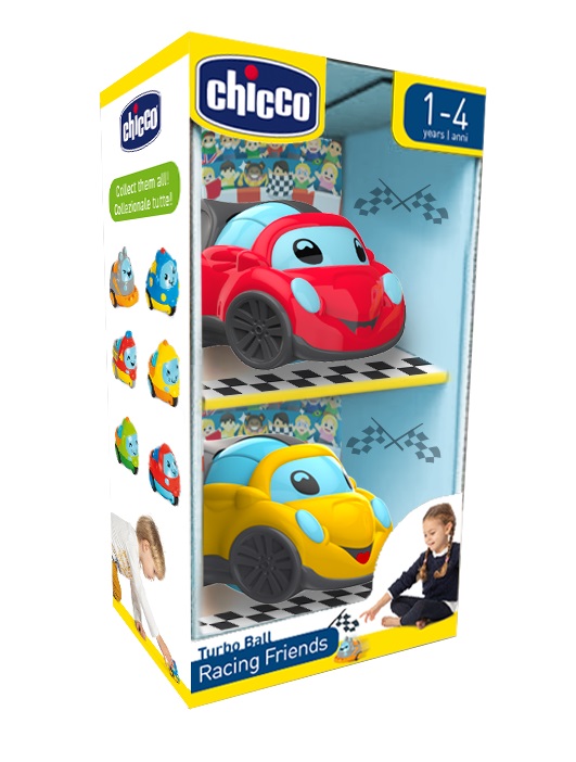 CHICCO GIOCO TURBO BALL - RACING FRIENDS - FarmaLucia