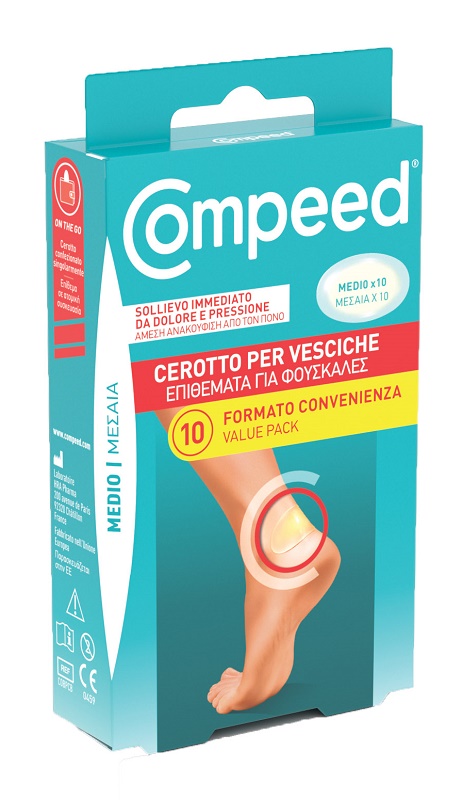 CEROTTI COMPEED PER VESCICHE MEDIO 10 PEZZI CARTON - FarmaLucia