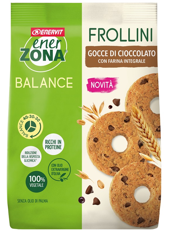 ENERZONA FROLLINI INTEGRALE GOCCE CIOCCOLATO 250 G - FarmaLucia