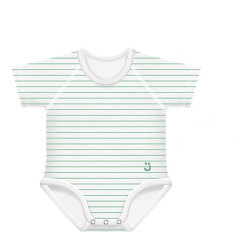 JBIMBI BODY 0-36 MESI BAMBOO 4SEASON RIGHE VERDE ACQUA - FarmaLucia